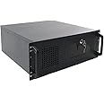 4U Server Chassis 7X3.5 + 2X 5.25 HDD, Wall Mount Network Rack SL-450A Airflow Rackmount Server Cabinet 7 x PCI Slot Computer Case Lockable with Key Support 80mm Fan, A/V Devices