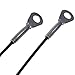 COSMOS 2 PCS 24 Inch Black Color Stainless Steel Tether Lanyard Wire Coated in Soft Plastic Compatible with Gopro Hero4 and All Previous Gopro Editions