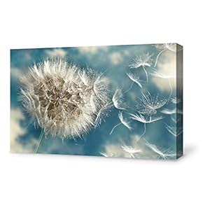 Canvas Wall Art for Living Room,Bedroom Home Artwork Paintings Dandelion Ready to Hang - 12x18 inches
