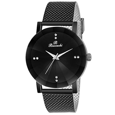 Analogue Black Round Dial Watch for Mens (B-G5045-BK-BK)