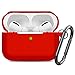 Airpods Pro Case Cover,Doboli Silicone Protective Skin Case for Airpod Pro Red