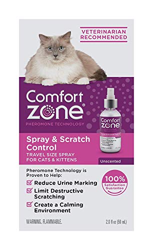 Comfort Zone Spray & Scratch Control Cat Calming Spray (2pack of 2oz)