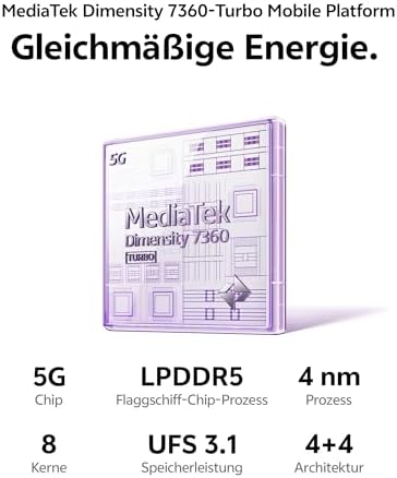 V70 FE 5G Smartphone, 8 GB RAM + 256 GB ROM, 200 MP OIS ZEISS Kamera, 6.83" 1.5K AMOLED 120Hz Display, 5.250-mAh-BlueVolt-Akku, 90-W-Schnellladefunktion