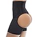 Ekouaer Women's Tummy Control Shapewear Butt Lifter & Thigh Slimmer,Black,M