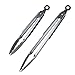 DRAGONN Premium Set of 12-inch and 9-inch Stainless-Steel Locking Kitchen Tongs, Set of 2 - Sturdy, Heavy Duty Tong Set - Great for Cooking, Grilling, and Barbecue (BBQ) (Silver) primary