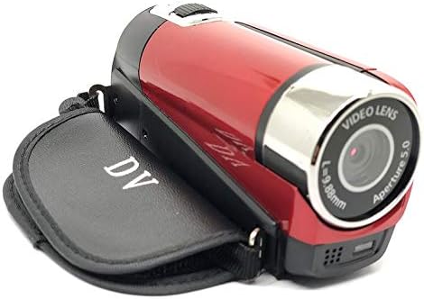 QiKun Home D90 Camera Digital Camera 16MP Ultra HD Camera 180 Degree Rotation Flip Screen Camera Digital Camera SLR 4X Digital Zoom Red