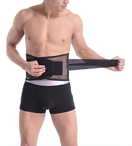 YHBracer Elastic Mesh Waist Supporter Support Belt with Mesh And 4 Steel Plates, 1 Piece useful for Treatment of Sciatica, Scoliosis, Herniated ect (XL)