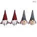 HGFLMR Vegan 4pcs/Set Christmas Handmade Swedish Gnome Santa Plush Doll Ornaments New Year Decoration