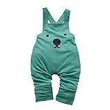 PanDaDa Baby Boys Overalls Bib Pants Harem Pants Cartoon Casual Rompers Trousers
