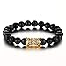 SHIWE 8MM Lava Rock Beads Bracelet for Men Women Essential Oil Beaded Healing Anxiety Bracelets