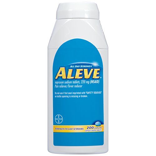 Aleve Caplets, Naproxen Sodium 220 mg (NSAID), Pain Reliever/Fever