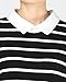 Mordenmiss Women's Daily Pullover Stripes Loose Dresses (L, Style 1-Black)