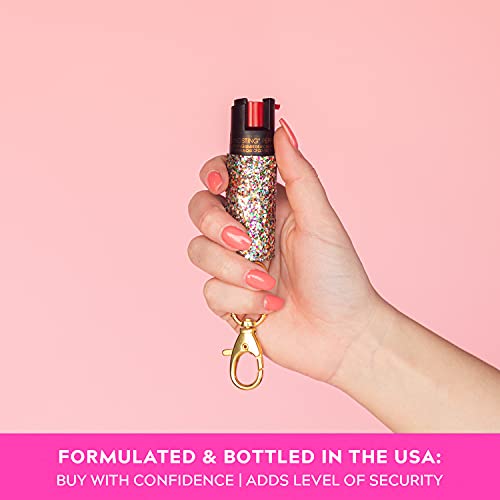 Pepper Spray Maximum Strength Self Defense Keychain for Women, 12Foot