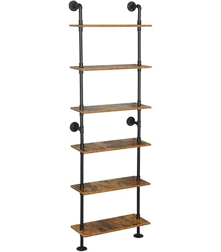 Amazon.com: ZIOTHUM 6-Tier Industrial Pipe Shelves Shelf