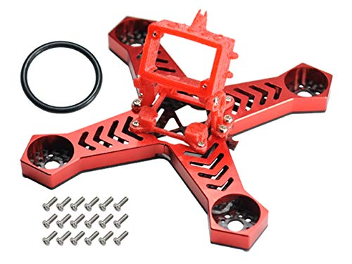 CNC Aluminum Carbon Fiber Frame (RED) - BABYHAWK 85mm