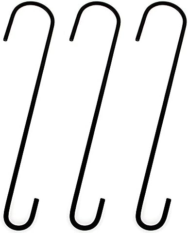 3Pack CW3193 Multifunctional Steel S Shaped Hanging Hooks, WandLee Hangers for Bird Feeders, Hang Plant & Flower pots