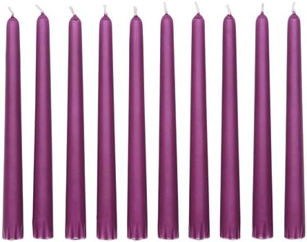 9" Lilac Taper Candle (10 Pack) Vot-463