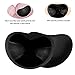 Silicone Adhesive Bra Pads Inserts,SAOYA Women Push Up Sticky Bra Pad Breast Enhancer for Sport Bra/Swimsuit - 1 Pair&Black