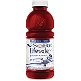 SoBe Lifewater 0 Calories, Black & Blue Berry, 20-Ounce Bottles (Pack of 12)