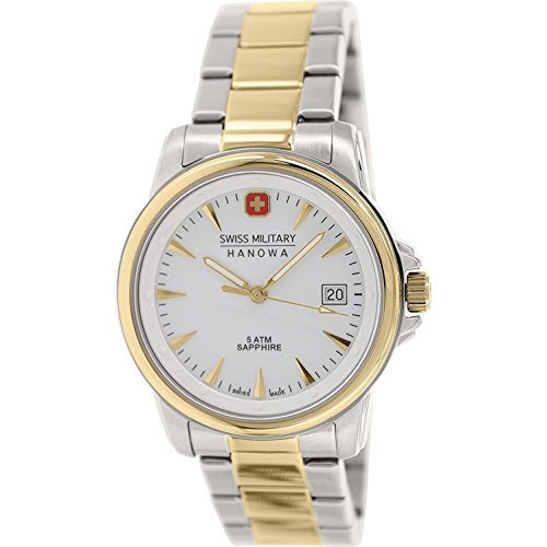 Swiss Military Hanowa Reloj Analógico para Hombre de Cuarzo con Correa en Acero Inoxidable 06-5044.1.55.001
