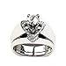 Clearance Sale! Rings for Women, Jiayit Delicate Women Fashion 925 Sterling Silver White Sapphire Diamond Ring Engagement Wedding Jewelry Rings Christmas Gifts for Women and Girls (7, Silver)