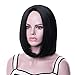 Junbeauty Synthetic Hair Wigs Bob Hair Wigs Middle Part Synthetic Full Wigs For Women(1#)