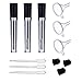 PrettyDate 8ml Empty Mascara Tube with Eyelash Wand, Rubber Inserts, Funnels and 3ml Transfer Pipettes Set for Castor Oil DIY Mascara Container-3 Pack