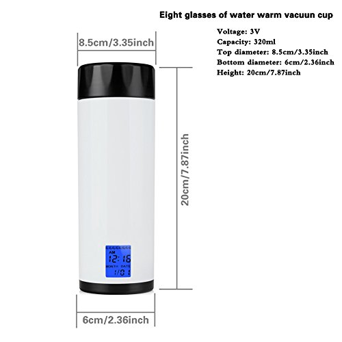 AerWo Portable Intelligent Reminder Water Bottle Alarm Remind Drinking Water Cup with LCD