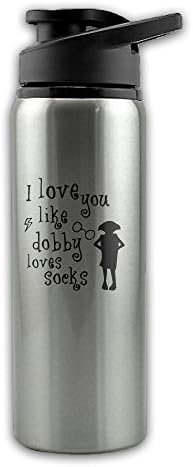 UINIRUN Insulated Stainless Steel Cycling Sports Water Bottle I Love You Like Dobby Loves Socks Originals Insulated Stainless Steel Water Bottle