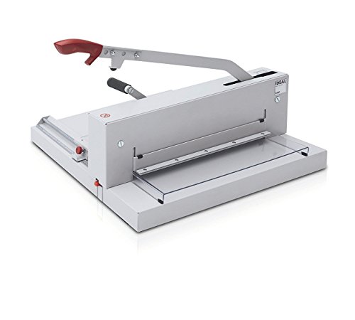 MBM CU0449 TRIUMPH 4300 Economical Manual Tabletop Cutter, Fast-action Clamp and SCS Safety Features, Precision Side Guide (mm/inches), German Steel Blade, All-metal Construction