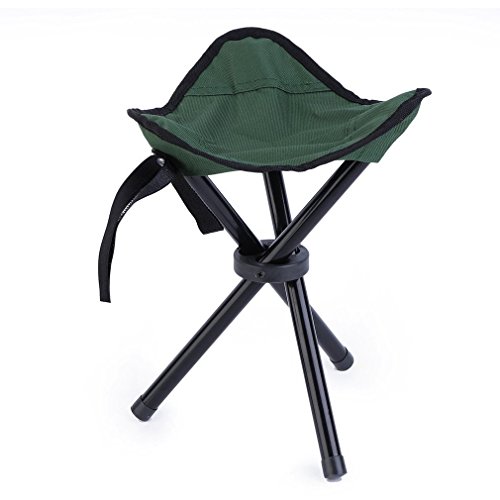 Besplore Ultra-light Camping Stool,Compact 3 Legged Seat,GREEN