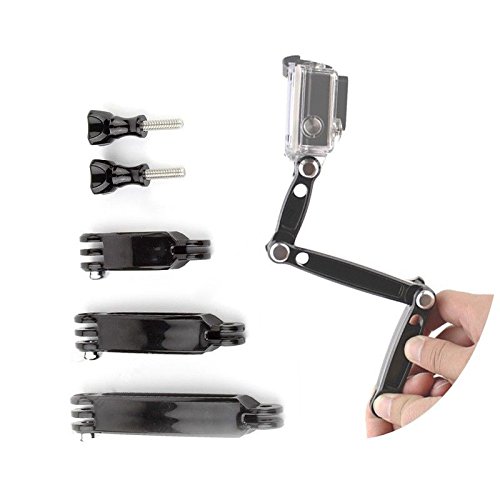 Yoogeer 3 in 1 Extension Pivot Arm – Adjustable Monopod Bracket with Thumb Screw for GoPro Hero 5 4 Session 3+ 3
