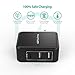 USB C Charger RAVPower 30W Travel Wall Charger Adapter with 5V/3A Type C and iSmart2.0, Compatible Nintendo, Google Pixel XL, Galaxy S9 S8 Note8, iPhone Xs XS Max XR X 8 7 Plus (Black)