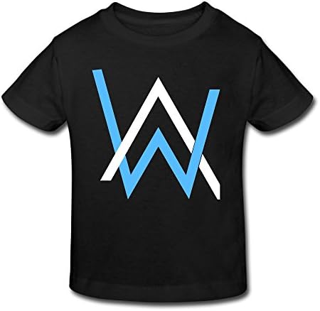 JudeB Alan Walker Child's T Shirts for Age 2-6 Girls Boys Tees Black 2 Toddler