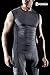 Tesla TM-R15-GRKZ_Large Men's R Neck Sleeveless Muscle Tank Dry Compression Baselayer R15
