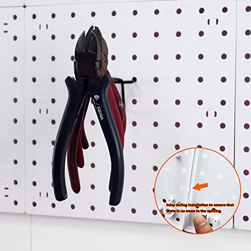 6Pcs Pegboard, Pegboard Wall Organizer, Mount Display Pegboard Kits fit