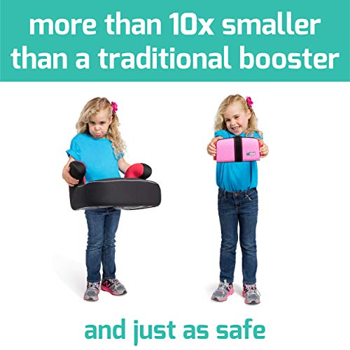 mifold Original Grabandgo Car Booster Seat with Carry Bag, Slate Grey