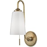 Hudson Valley Lighting 9011-AGB Glover - One Light Wall Sconce - 5.5 Inches Wide by 16 Inches High, Finish Color: Aged Brass