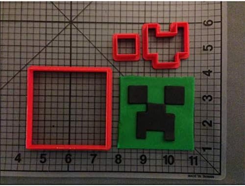 1 Set Cartoon Minecraft Character Sword Cookie Cutter Made 3D Printed Cookie Tools Fondant Cupcake Top Cutter Cake Decorating Tools