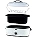 Oster CKSTRS16-WSB-W Self-Basting Roaster Oven, 16-Quart