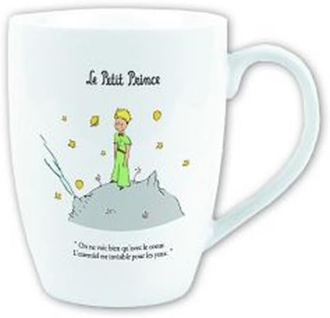 French Mug The Little Prince on his Planet We only See Well with The Heart