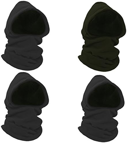 Energym Heavyweight Adjustable Fleece Balaclava, 3 Grey/1 Army Green