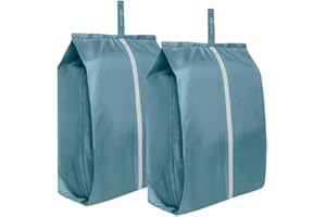 ECO RIGHT Ecoright Shoe Bags for Travel, Set of 2, 100% Recycled Water-Resistant Zipper Pouch Bags, Shoe Bags for Storage, Travel Essentials for Men & Women