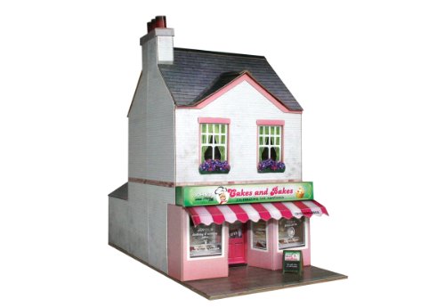 O gauge 7mm 1:48 scale Model Railroad Building CAKE SHOP Kit by The CityBuilder