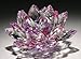 1 X 5'' Purple Color Delicate Decorative Crystal Lotus Flower by HP