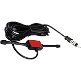 Supmory Universal Stereo AM/FM Radio Antenna - Hidden Patch Truck Car Radio Antenna - 10ft DIN Plug