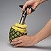 2pcs Silver Stainless Steel Pineapple Corer Peeler Stem Remover Blades for Diced Fruit Rings All in One Pineapple Tool Peeler Slicer