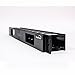 Navepoint 1U Horizontal 19-Inch Rack Mount Cable Management Raceway Duct Panel with Cover Black