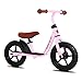 JOYSTAR 10/12 Inch Kids Balance Bike with Footrest for 1-5 Years Girls & Boys, Push Bike for Toddler with EVA Polymer Foam Tire, (Blue, Green, Pink, Red) (Pink, 12 Inch)thumb 1