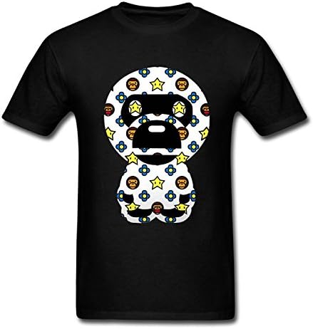 Men's Black Camouflage Fashion Bape Baby Vogue T Shirt